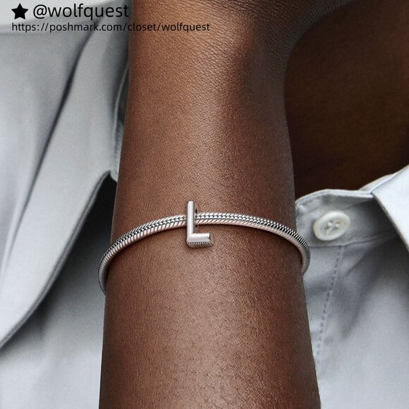 Pandora Letter L Alphabet Charm - Picture 5 of 6